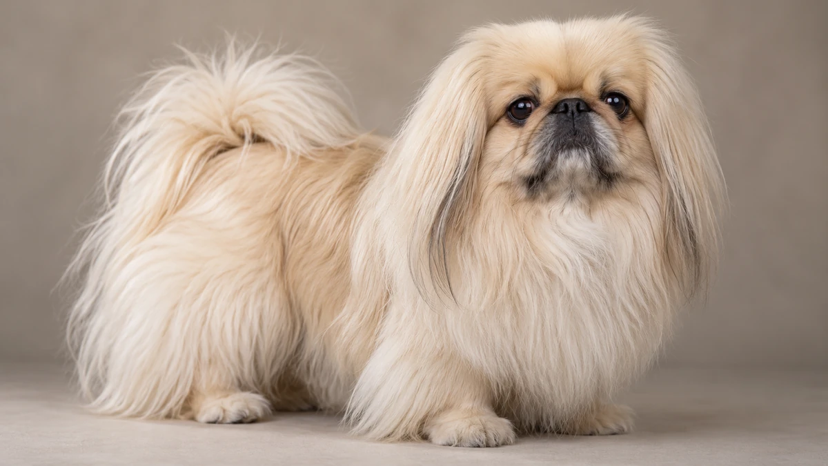 Pekinez köpek — krem renk
