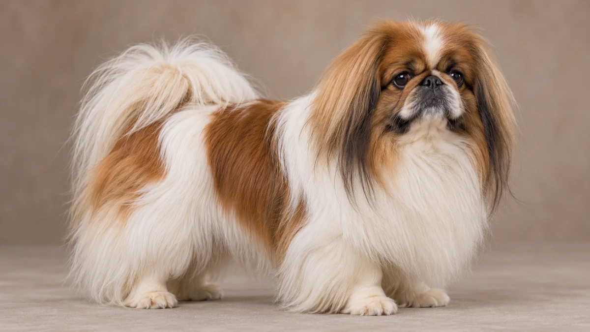 Pekinez köpek — parti (iki renkli) renk
